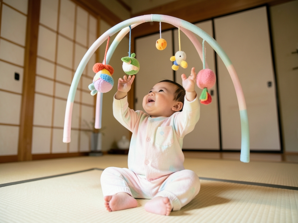 成長に合わせて長く使える！ベビージムの6つの変身スタイルのイメージ