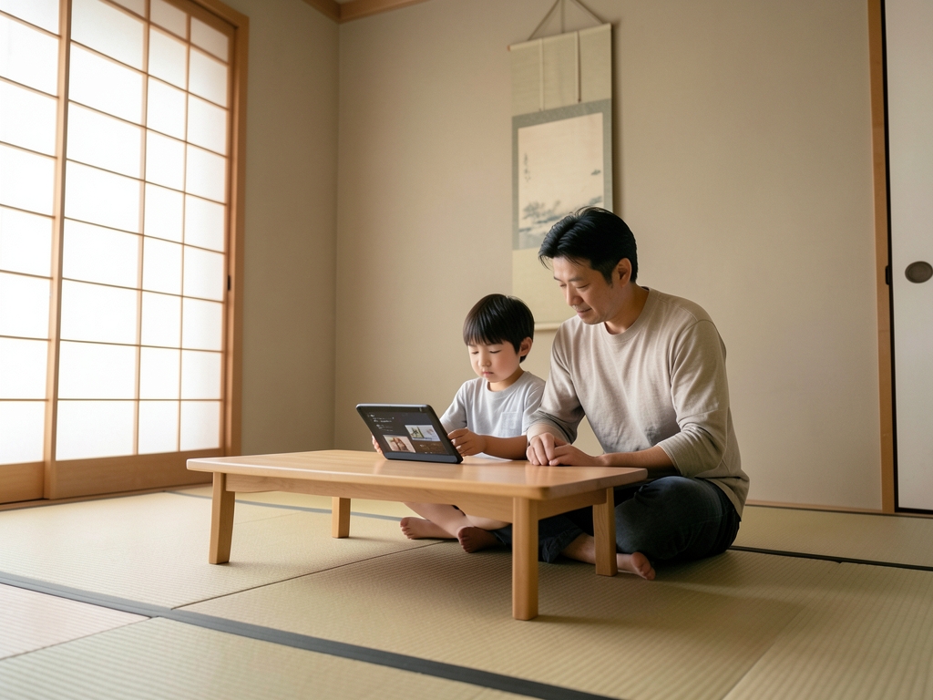 ほっぷの学び方と年中からの「デジタルスタイル」の選び方のイメージ