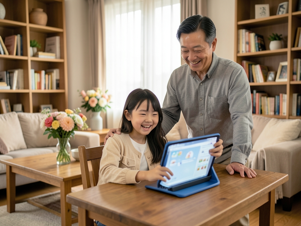 チャレンジパッドやWebの初期設定!進研ゼミ小学講座への切り替え・ログイン手順のイメージ