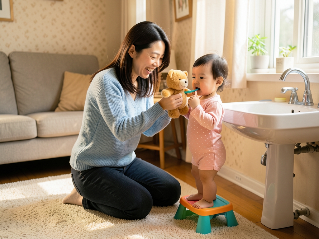 相棒「しまじろうパペット」と生活習慣プログラムがもたらす成長のイメージ
