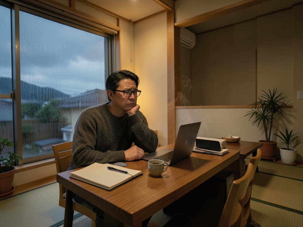 雨降りすぎでうざいと感じる原因とは?在宅ワーカーを襲う気圧と日照の仕組みのイメージ